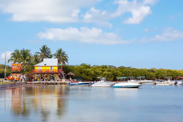 Casas Waterside en Key Largo Florida EE.UU. — Foto de Stock