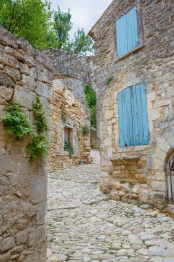 Provence Köyü çatı ve manzara görüntüleme.