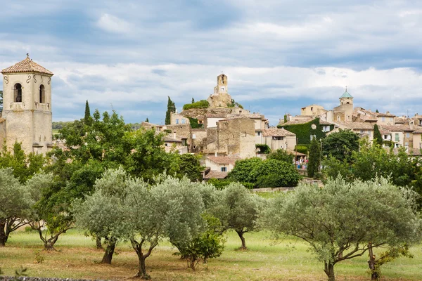 Provence dorpje gordes schilderachtige uitzicht op — Stockfoto