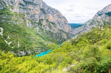 Gorges du Verdon, Provence Fransa, Europe. L ile ilgili güzel manzara