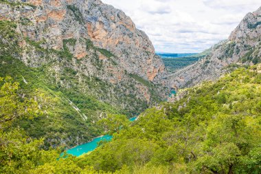 Gorges du Verdon, Provence Fransa, Europe. L ile ilgili güzel manzara