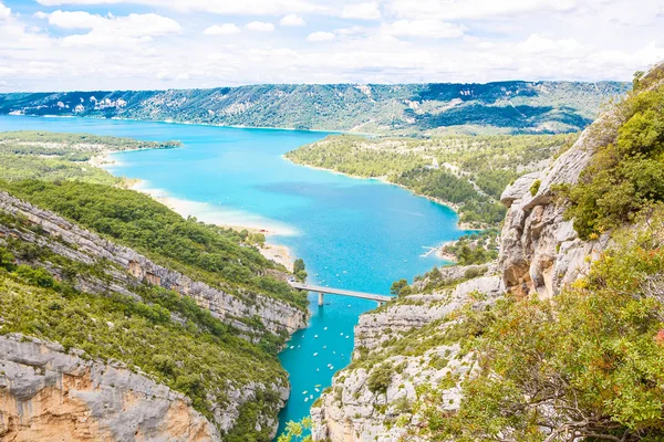 Gorges du Verdon, Provence i Frankrike, Europa. Vacker utsikt över l — Stockfoto