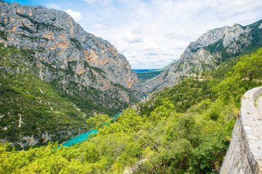 Gorges du Verdon, Provence Fransa, Europe. L ile ilgili güzel manzara