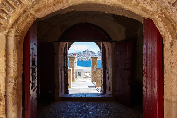 Vista sobre Marselha de Chateau dIf, França — Fotografia de Stock