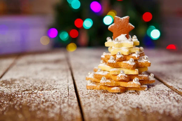 Різдвяне імбирне печиво в подарунок — стокове фото