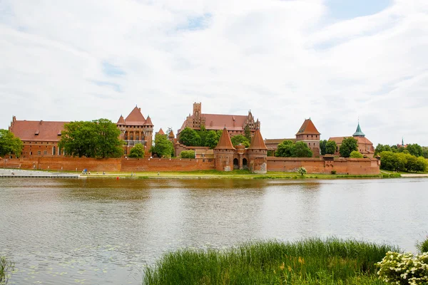 Castelo de Malbork na região da Pomerânia, Polónia — Fotografia de Stock