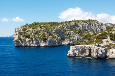 Calanques port iğnesi cassis, provence, Fransa