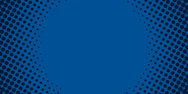 プレゼンテーションデザイン バナーなどのための現代的なハーフトーン装飾と抽象的な青の背景 — ストックベクタ