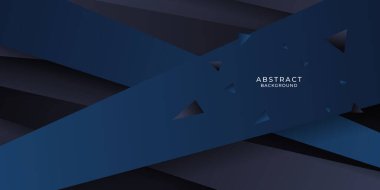 Soyut mavi arkaplan. Koyu mavi arka plan geometri parlaklığı ve sunum tasarımı için katman element vektörü. İş, şirket, kurum, parti, festival, seminer ve görüşmeler için vektör tasarımı