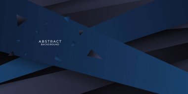 Soyut mavi arkaplan. Koyu mavi arka plan geometri parlaklığı ve sunum tasarımı için katman element vektörü. İş, şirket, kurum, parti, festival, seminer ve görüşmeler için vektör tasarımı