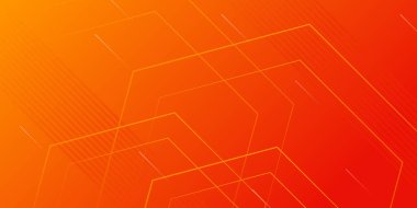 Meyve konseptinden dinamik stil pankart tasarımı. Geometrik şekilli turuncu elementler. Poster, ağ, iniş, sayfa, kapak, reklam, selamlama, kart, promosyon için yaratıcı illüstrasyon