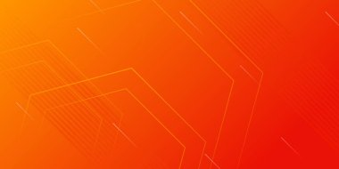 Meyve konseptinden dinamik stil pankart tasarımı. Geometrik şekilli turuncu elementler. Poster, ağ, iniş, sayfa, kapak, reklam, selamlama, kart, promosyon için yaratıcı illüstrasyon