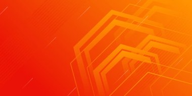 Meyve konseptinden dinamik stil pankart tasarımı. Geometrik şekilli turuncu elementler. Poster, ağ, iniş, sayfa, kapak, reklam, selamlama, kart, promosyon için yaratıcı illüstrasyon