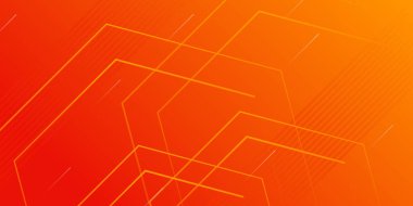 Meyve konseptinden dinamik stil pankart tasarımı. Geometrik şekilli turuncu elementler. Poster, ağ, iniş, sayfa, kapak, reklam, selamlama, kart, promosyon için yaratıcı illüstrasyon