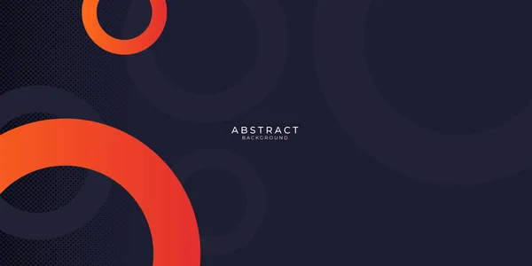 Abstrakte Präsentationshintergründe Dynamische Dunkelblaue Komposition Mit Orangen Kreisen Vektor Abstrakten — Stockvektor