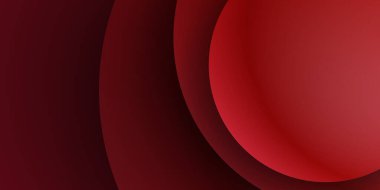 Soyut dalgalı daire koyu kırmızı arkaplan