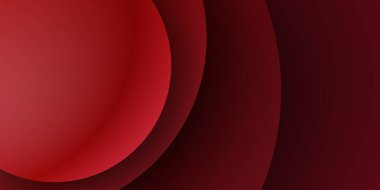 Soyut dalgalı daire koyu kırmızı arkaplan