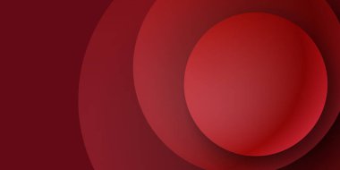Soyut dalgalı daire koyu kırmızı arkaplan