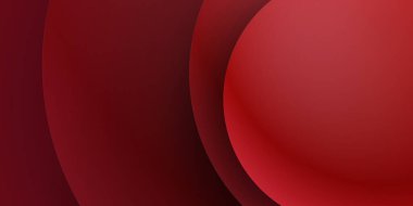 Soyut dalgalı daire koyu kırmızı arkaplan