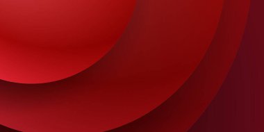 Soyut dalgalı daire koyu kırmızı arkaplan