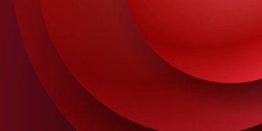 Soyut dalgalı daire koyu kırmızı arkaplan