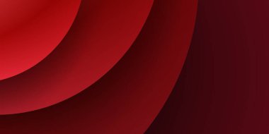 Soyut dalgalı daire koyu kırmızı arkaplan