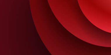 Soyut dalgalı daire koyu kırmızı arkaplan