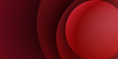 Soyut dalgalı daire koyu kırmızı arkaplan