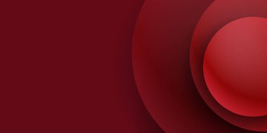 Soyut dalgalı daire koyu kırmızı arkaplan