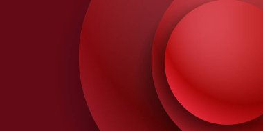 Soyut dalgalı daire koyu kırmızı arkaplan