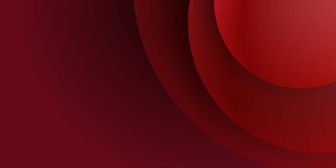 Soyut dalgalı daire koyu kırmızı arkaplan