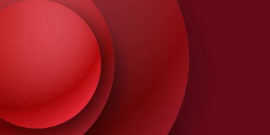Soyut dalgalı daire koyu kırmızı arkaplan