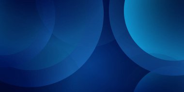 Mavi daireli soyut bir arka plan. Vektör illüstrasyon tasarımı