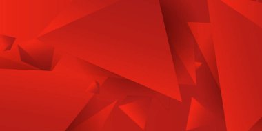 Kırmızı geometrik şekilli soyut modern arkaplan tasarımı. Pankartlar, broşürler, kapaklar, el ilanları, sunum arkaplanı ve daha fazlası için uygulanabilir