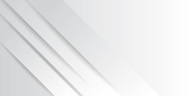 Soyut geometrik beyaz ve gri arkaplan. Modern kurumsal konsept ile sunum tasarımı için vektör illüstrasyonu