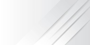 Soyut geometrik beyaz ve gri arkaplan. Modern kurumsal konsept ile sunum tasarımı için vektör illüstrasyonu