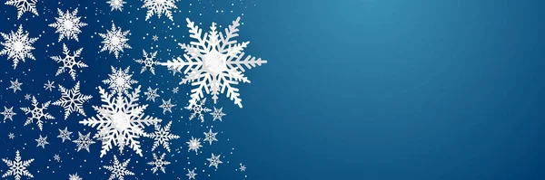 雪が豪華なシームレスなパターンの背景をフレーク クリスマスの背景素材のための現代的なデザイン グリーティングカードのための抽象的な雪の結晶装飾 販売バナーなど — ストックベクタ