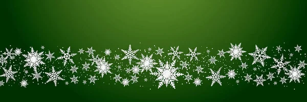 Schneeflocken Luxus Nahtlose Muster Hintergrund Modernes Design Für Weihnachtliches Hintergrundmaterial — Stockvektor