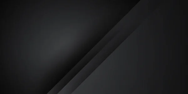 抽象的な黒の重なりの背景 コンセプトデータ技術幾何学ベクトルイラスト 3D長方形のテクスチャと黒の技術の背景 現代的な背景デザイン — ストックベクタ
