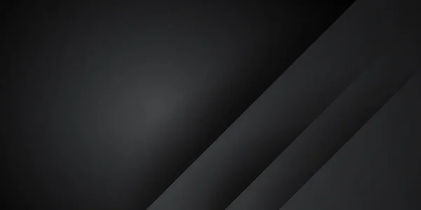 抽象的な黒の重なりの背景 コンセプトデータ技術幾何学ベクトルイラスト 3D長方形のテクスチャと黒の技術の背景 現代的な背景デザイン — ストックベクタ