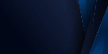 Çizgi ışık desenli soyut mavi arkaplan. Modern fütüristik kurumsal ve teknoloji kavramına sahip sunum tasarımı için vektör illüstrasyonu