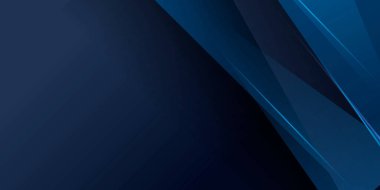 Çizgi ışık desenli soyut mavi arkaplan. Modern fütüristik kurumsal ve teknoloji kavramına sahip sunum tasarımı için vektör illüstrasyonu