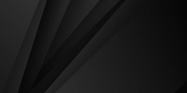 Koyu soyut kağıt kesimi sunum geçmişi ve iş dünyası konsepti. Sunum, afiş, kapak, web, el ilanı, kart, poster, duvar kağıdı, doku için vektör illüstrasyon tasarımı