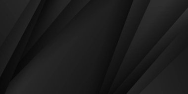 Koyu soyut kağıt kesimi sunum geçmişi ve iş dünyası konsepti. Sunum, afiş, kapak, web, el ilanı, kart, poster, duvar kağıdı, doku için vektör illüstrasyon tasarımı