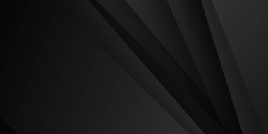 Koyu soyut kağıt kesimi sunum geçmişi ve iş dünyası konsepti. Sunum, afiş, kapak, web, el ilanı, kart, poster, duvar kağıdı, doku için vektör illüstrasyon tasarımı