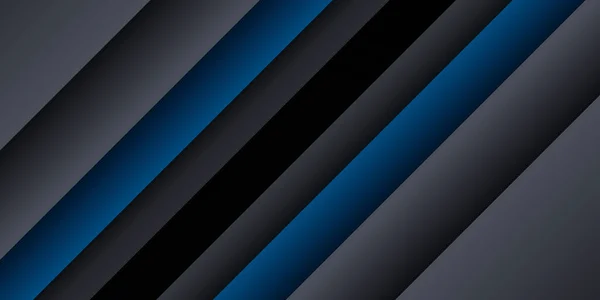 Modern Blue Black Abstract Background Overlap Rectangle Texture Presentation Design — Stock Vector