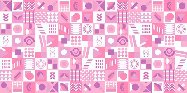 Memphis Géométrie Arrière Plan Motif Formes Colorées Texture Colorante Vive — Image vectorielle