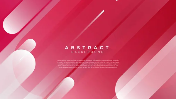 Tech Rouge Blanc Fond Abstrait Entreprise Conception Vectorielle Géométrique — Image vectorielle