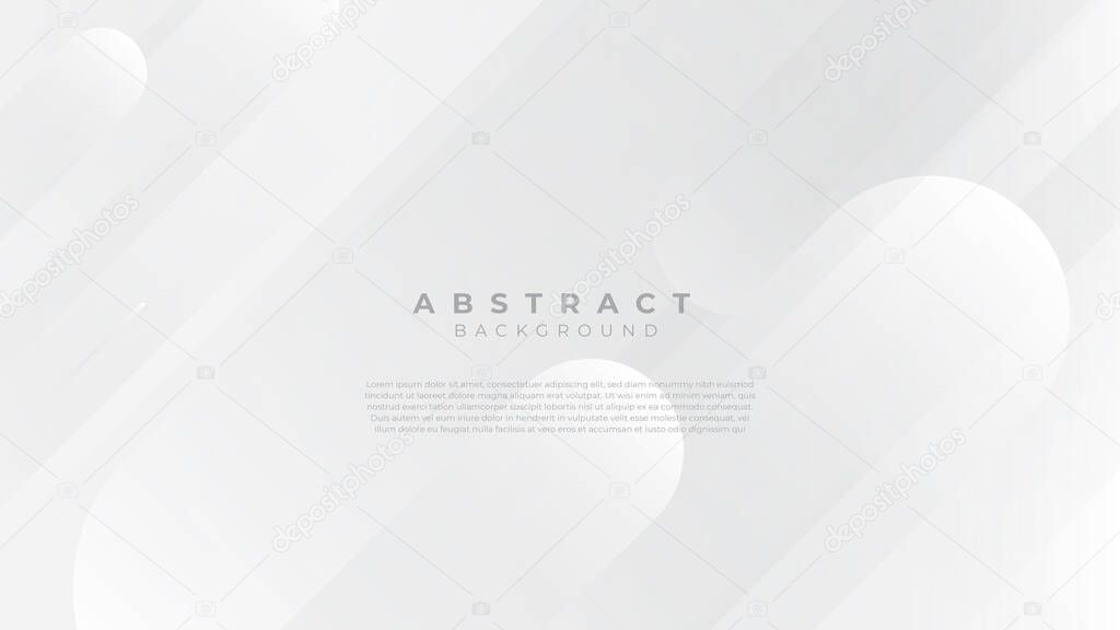 Abstract grey shapes on white blank space design modern futuristic background vector illustration. Vector illustration design for presentation, banner, cover, web, flyer, card, poster, wallpaper