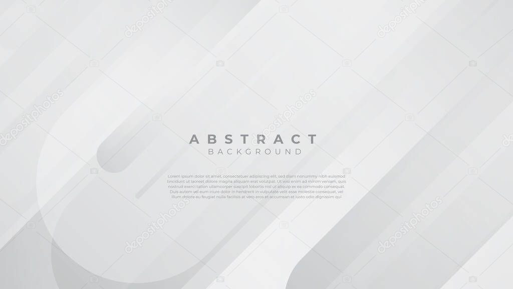 Abstract grey shapes on white blank space design modern futuristic background vector illustration. Vector illustration design for presentation, banner, cover, web, flyer, card, poster, wallpaper